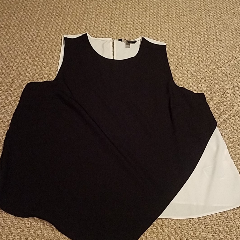 Fun black and white top
